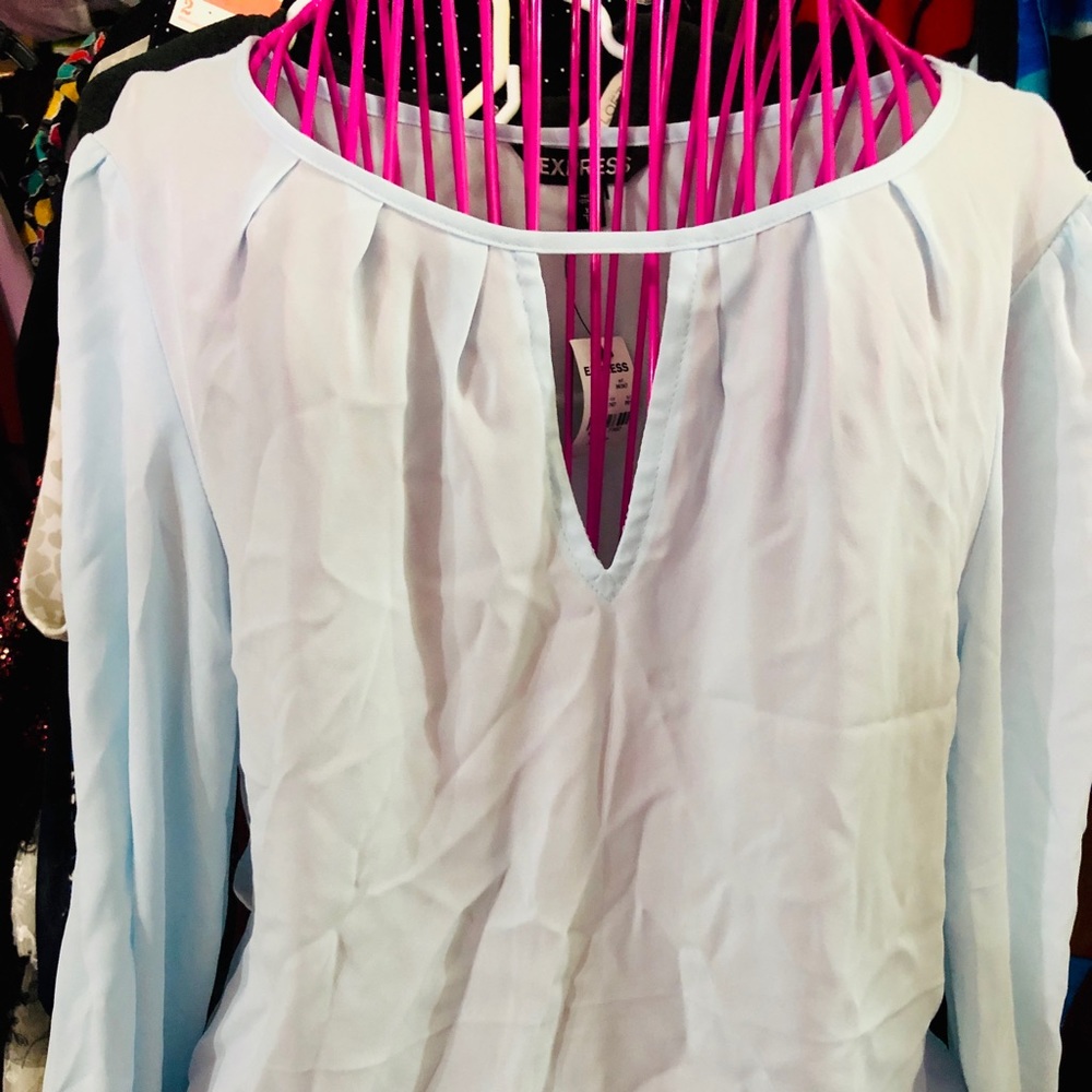 NWT Express long sleeve mint blouse size XS